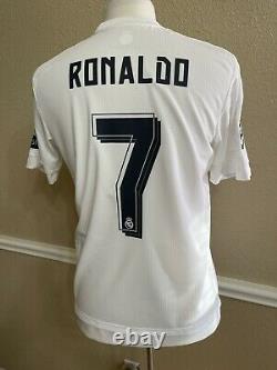 Real Madrid Ronaldo Champions League Climacool Jersey Size Small Adidas Shirt