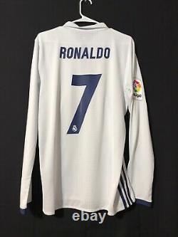 Real Madrid Ronaldo Jersey Player Issue Adizero Match Prepared FootballJersey