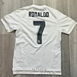 Real Madrid Ronaldo Jersey UCL Star Ball & La Décima 10 Patch Size M