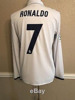 Real Madrid Ronaldo Juve Player Issue Adizero Shirt Match Unworn Football Jersey
