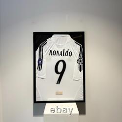 Real Madrid Ronaldo Nazário Jersey Framed, Ronaldo Nazário Shirt Framed