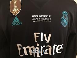 Real Madrid Ronaldo Player Issue Super Cup Adizero Football Shirt Soccer Jersey