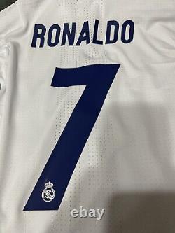 Real Madrid Ronaldo liga Portugal 8 CL Player Issue Adizero Shirt Adidas Jersey