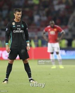 Real Madrid Ronaldo uefa Supercup Player Issue Adizero Shirt No Formotion Jersey