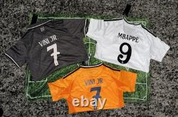 Real Madrid Season 24/25 Home, Away & 3rd Kits Bundle Special. Kids Sets