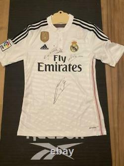 Real Madrid Sergio Ramos Butragueno Ruben Janez autographed uniform FedEx Japan