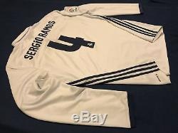 Real Madrid Sergio Ramos Long Sleeve Soccer Jersey Barcelona Mexico America USA