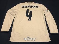 Real Madrid Sergio Ramos Long Sleeve Soccer Jersey Barcelona Mexico America USA