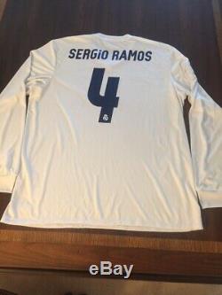 Real Madrid Sergio Ramos Match Worn/ Issue Shirt