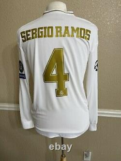 Real Madrid Sergio Ramos Psg Football Adidas Player Issue Md Climachill Jersey