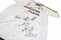 Real Madrid Shirt Hand Signed Beckham Zidane Raul Jersey + Photo Proof