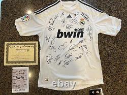 Real Madrid Signed Team Jersey 2009/10 Season Cristiano Ronaldo + 22 Others