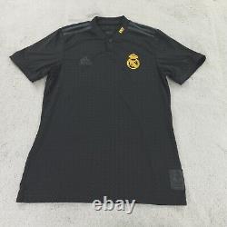 Real Madrid Soccer Football Jersey Medium Black Third Adidas Lifestyler Shirt