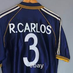 Real Madrid Spain 1998/1999 Third Football Shirt Jersey Adidas #3 R. Carlos