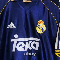 Real Madrid Spain 1998/1999 Third Football Shirt Jersey Adidas #3 R. Carlos