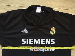 Real Madrid Spain 2002/03 Away Football Shirt Camiseta Jersey Long Sleeve Adidas