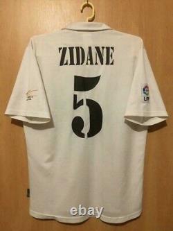 Real Madrid Spain 2002/2003 Home Football Shirt Jersey Camiseta Vtg Zidane #5