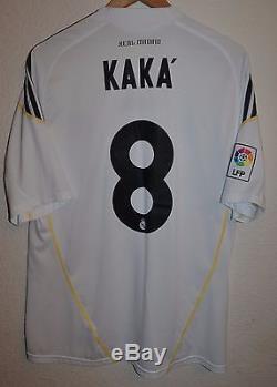 Real Madrid Spain 2009/2010 Football Shirt Jersey Camiseta Adidas #8 Kaka
