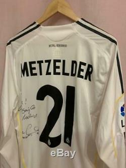 Real Madrid Spain 2009/2010 Match Worn Home Football Shirt Jersey Metzelder #21