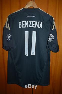 Real Madrid Spain 2009/2010 Third Champions League Football Shirt Jersey Benzema