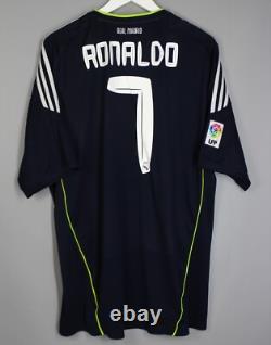 Real Madrid Spain 2010 2011 Away Football Shirt Jersey #7 Ronaldo Adidas