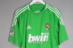 Real Madrid Spain 2010 2011 Goalkeeper Jersey Shirt Camiseta #1 Casillas Adidas