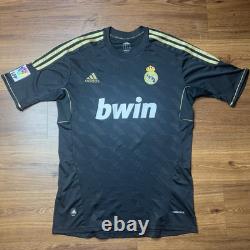 Real Madrid Spain 2011 2012 Away Football Shirt Jersey #7 Ronaldo Black Camiseta