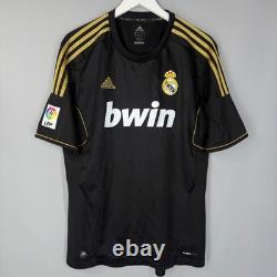 Real Madrid Spain 2011 2012 Away Football Shirt Jersey #7 Ronaldo Black Camiseta