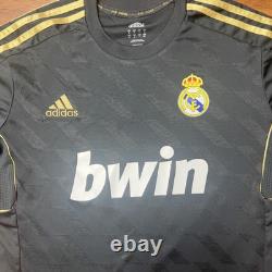 Real Madrid Spain 2011 2012 Away Football Shirt Jersey #7 Ronaldo Black Camiseta