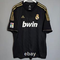 Real Madrid Spain 2011 2012 Away Football Shirt Jersey #7 Ronaldo Black Camiseta