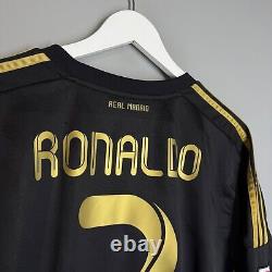 Real Madrid Spain 2011 2012 Away Football Shirt Jersey #7 Ronaldo Black Camiseta