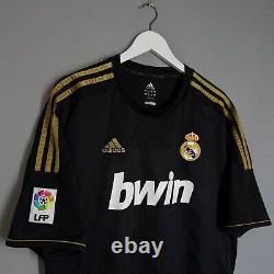 Real Madrid Spain 2011 2012 Away Football Shirt Jersey #7 Ronaldo Black Camiseta