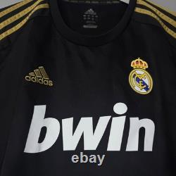 Real Madrid Spain 2011 2012 Away Football Shirt Jersey #7 Ronaldo Black Camiseta