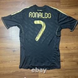 Real Madrid Spain 2011 2012 Away Football Shirt Jersey #7 Ronaldo Black Camiseta