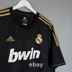 Real Madrid Spain 2011 2012 Away Football Shirt Jersey #7 Ronaldo Black Camiseta