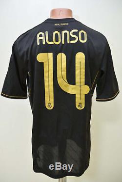Real Madrid Spain 2011/2012 Away Football Shirt Jersey Adidas Alonso #14 M Adult