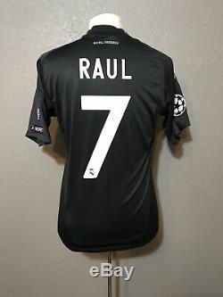 Real Madrid Spain CL Raul M Football Shirt Player Issue Formotion Adidas Jersey