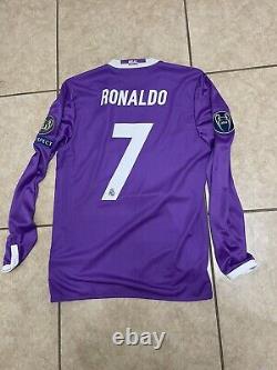 Real Madrid Spain Ronaldo 8 CL Portugal Shirt Player Issue Adizero Jersey