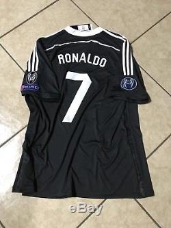 Real Madrid Spain Ronaldo UCL Football Jersey Original Adidas Soccer Shirt XXL