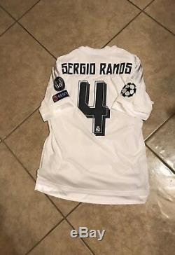 Real Madrid Spain Sergio Ramos Player Issue Jersey Match Unworn Adizero 8 Shirt