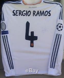 Real Madrid Spain Signed Shirt Jersey Proof #4 Ramos+bale+benzema+ronaldo+zidane