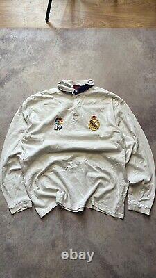 Real Madrid Striker Vintage 90s Longsleeve Soccer Football Jersey Rugby Shirt