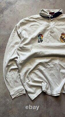 Real Madrid Striker Vintage 90s Longsleeve Soccer Football Jersey Rugby Shirt