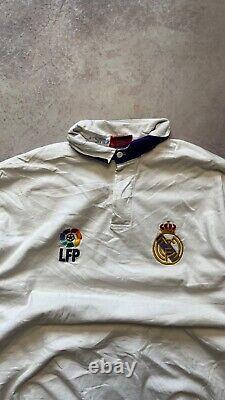 Real Madrid Striker Vintage 90s Longsleeve Soccer Football Jersey Rugby Shirt