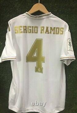 Real Madrid Supercopa De Espana Home Maglia Shirt Jersey Trikot Sergio Ramos