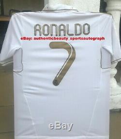 Real Madrid Team Signed Jersey Ronaldo+kaka+ramos+benzema+ozil+casillas+pepe+mou
