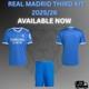 Real Madrid Third Kit 2025-26 15 Set of Soccer team Uniform