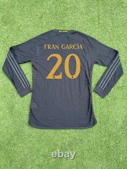 Real Madrid Third Men's Large Long Sleeve Fran Garcia Jersey