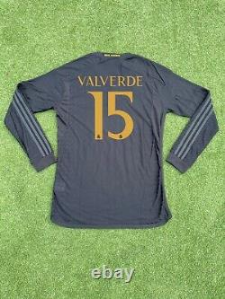 Real Madrid Third Men's Medium Long Sleeve Valverde Jersey