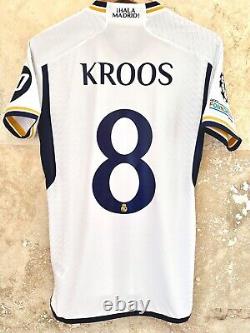 Real Madrid Toni Kroos 2024 Champions League Final authentic player issue jersey